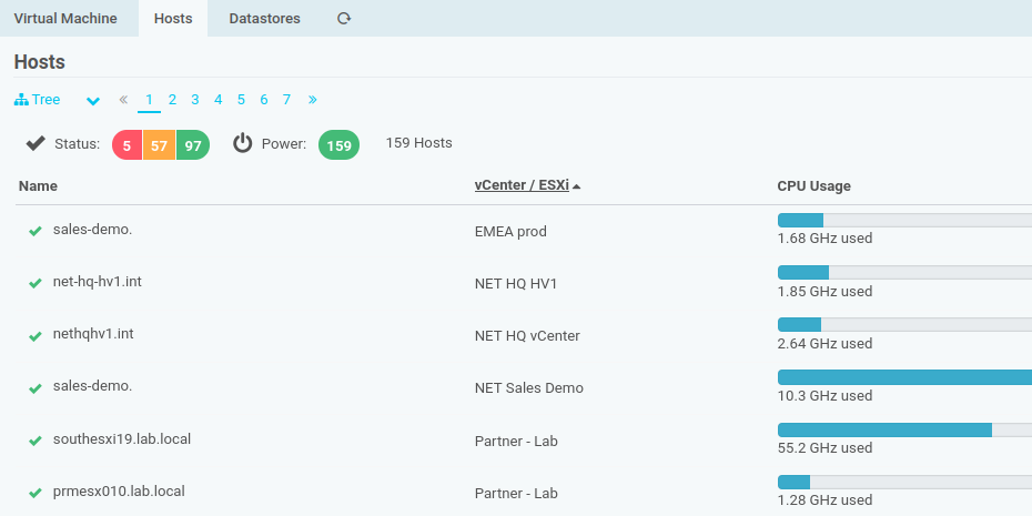 vCenter/ESXi column