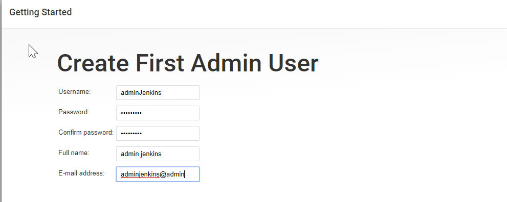 jenkins first admin user